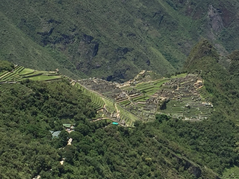        (Machu Picchu - Sun Gate view - main entrance to the town)